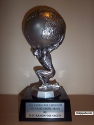 Ray Ramon wins Best Gospel Male Artist of the year award at the Afro/Australian Music and Movie awards 2011