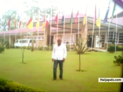 I enjoyed ma visit to Obudu Cattle Ranch, Cross River State... Afront the reception hall