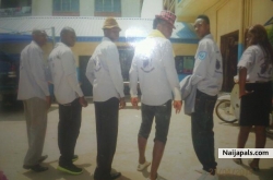 Ocheze and his boys in a white wedding