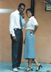Just with his drama group colleague in Church