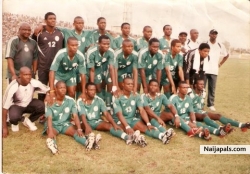 MEMBERS OF THE FLYING EAGLES OF NIGERIA ,unity cup 2005.