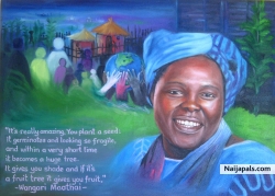 Portrait of prof Wangari Maathai