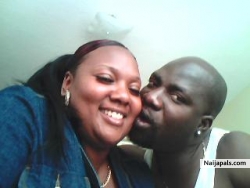 My friend Femi, kissing me on the cheek