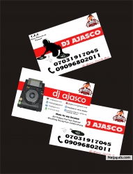 Dj Ajasco complementary card 