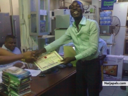 Recieving my merit award