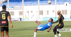 Okere Daniel in action against Kun Khalifa