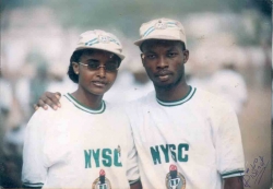 dixon and friend when serving the fatherland