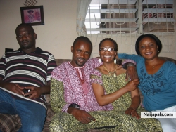 my last day in Ibadan, with my sister Esther and brother Francis