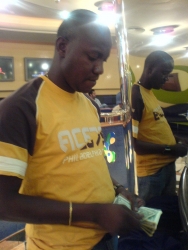 paying for drink