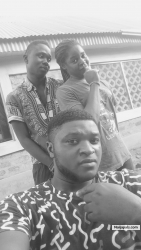 Japhet was with his guys chilling at home
