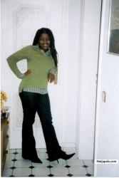 at the door
