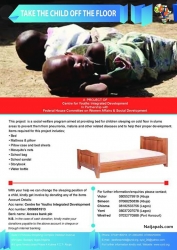 pls let's get these kids off the floor....u play ur part by sponsoring or promoting thanks.