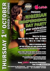 october first,nigerian independence party ( club la mela,naples.)