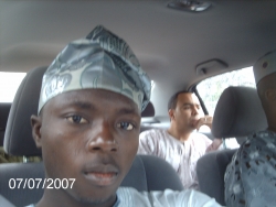 in the car