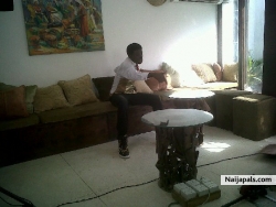 on set during my video shoot.