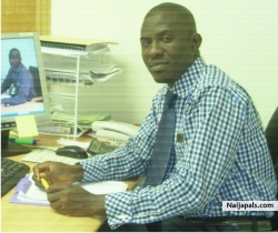 in the office