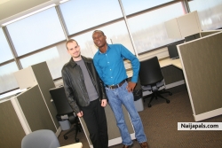 me n coursemate pat at my research office