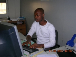 Working hard