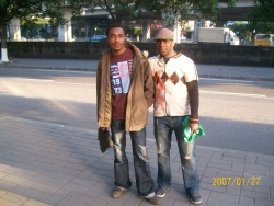 one love you sheffy with naija pal in china