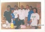 Mr Bash with some coppers at Okpoma in CRS Nigeria wt Pope