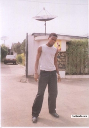 In front of my Lodge @ ABuja