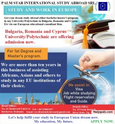 ADMISSION INTO EU UNIVERSITIES; Apply Now.