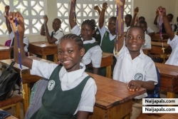 attending church in school classroom.