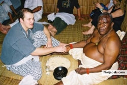 Chief Maseke with white man