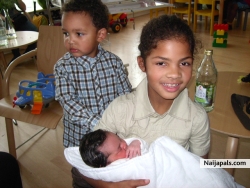my kids with the newborn melissa chioma