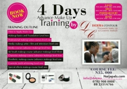 Advanced Make up Artist Training in Lagos, Portharcout, Abuja and Benin Nigeria