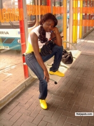 at the bus station