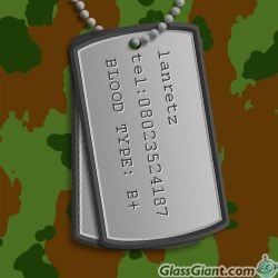 My dog tag...