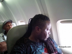 On a flight out of the Mother Land!