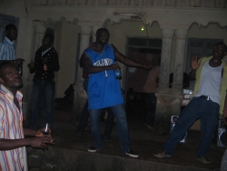 am at the dj stand mixing you cant see there are pillars