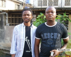 Adekola and I at Miriams Bthday party in Lagos.