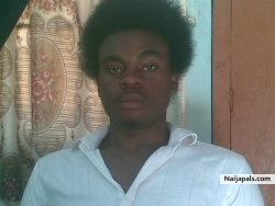 bushy hair