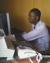 while operating computer