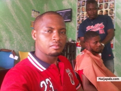 in a barber shop