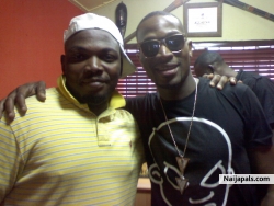 with Dbanj after Rehersals...