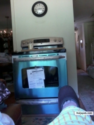 New stove, March '14.