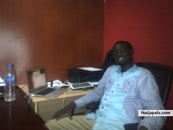 In the office