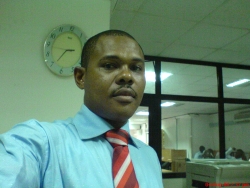in da office