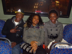 wth my cuz paula ad my friend collins, in london
