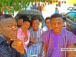Delanky and friends at livingfaith church mando kaduna