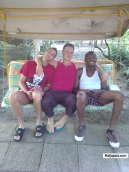 hanging out on a hot summer day with the guys!