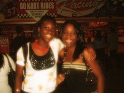 me on the right and my friend yetunde