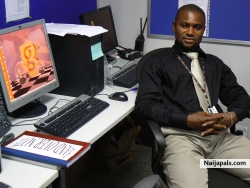 in the office