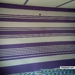 purple stripe and white design