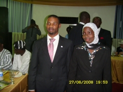 MY WIFE AND I AT THE EVENT