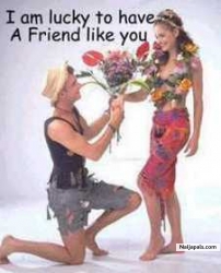 Lucky 2 'av a frnd lik u
